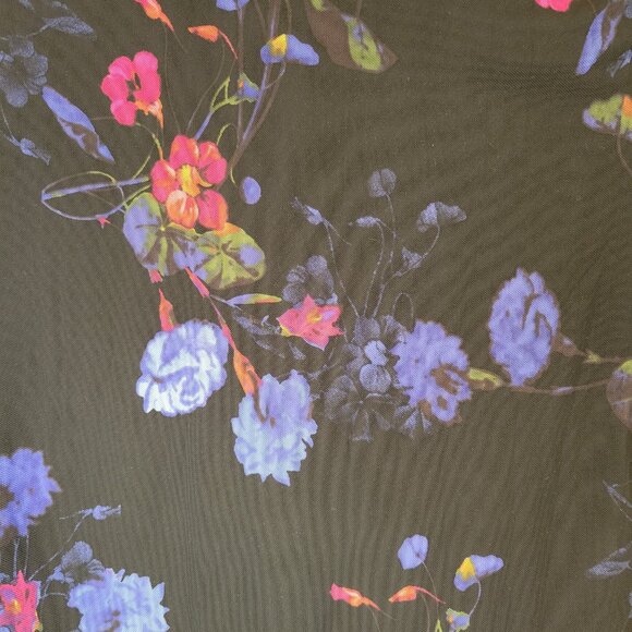 I.N.C. Floral Mesh Turtleneck Top - Picture 8 of 11